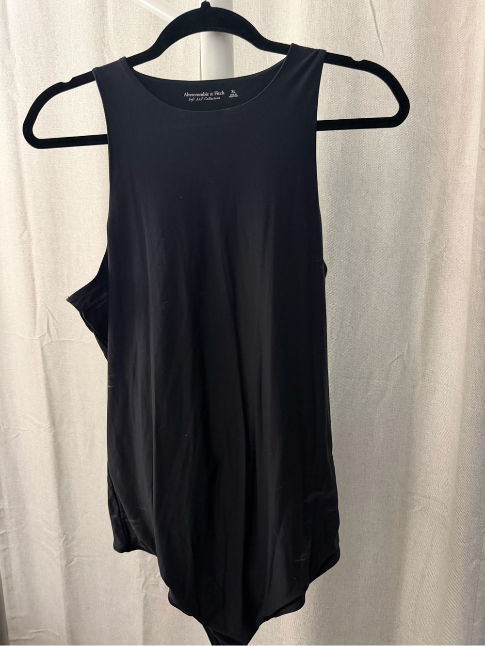 Abercrombie & Fitch Black Tank Bodysuit